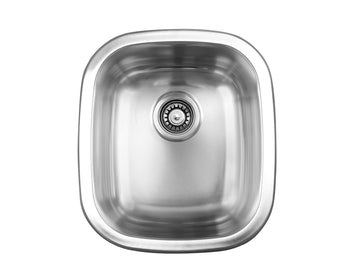 15 inch Stainless Steel Undermount Single Bowl Bar Sink - Classic 15 - Sink Depot